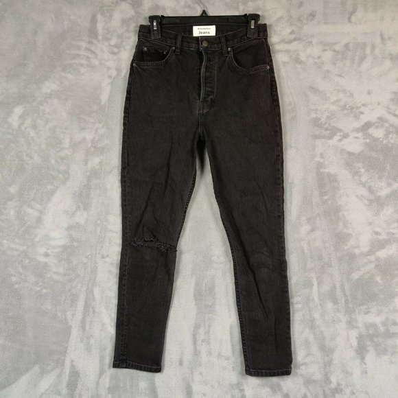Reformation Denim - Reformation Jeans Women 27 Black Skinny Serena High Rise Dark Denim 27Wx27L
